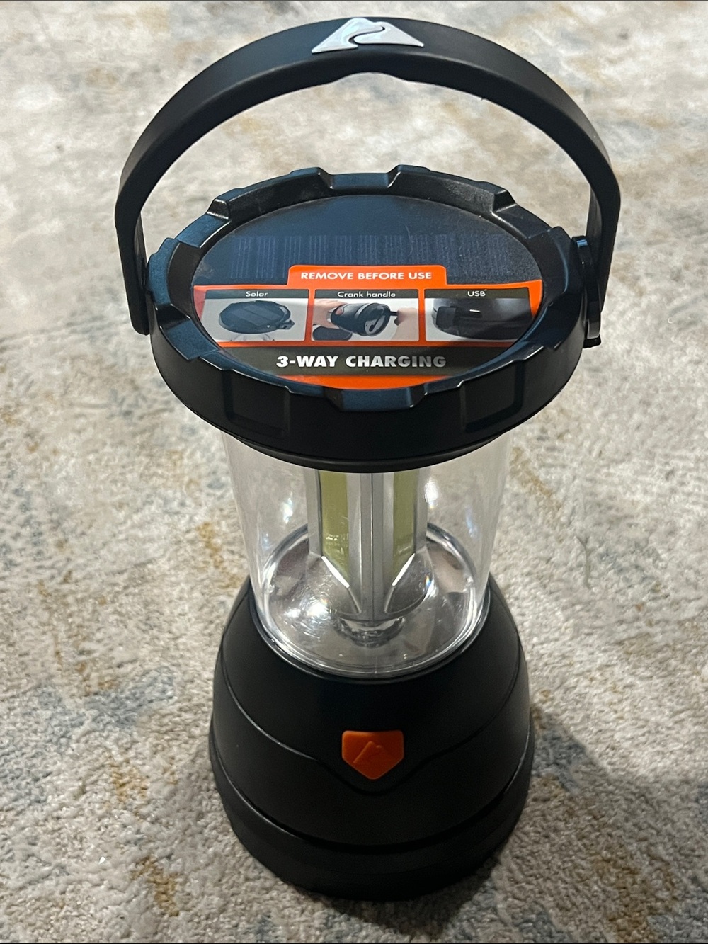 NWOT Ozark Trail 3-Way Rechargeable Solar Camping Lantern with Power Bank